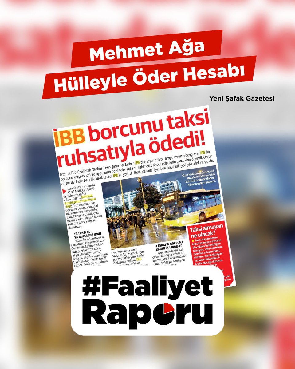 #FaaliyetRaporu chp’li İbb’nin tüm yüzünü ortaya koymuştur.