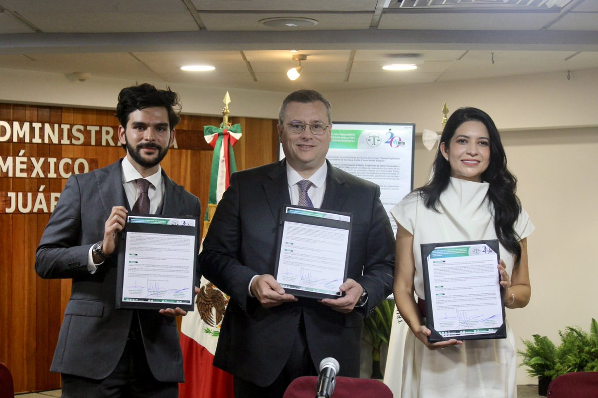 TJA_CDMX's tweet image. El día de hoy se presentó la fuente digital para traducir textos a braille ♿📄, en colaboración con @InfoCdMex y Víctor Tubilla 💡.

Seguimos impulsando la accesibilidad en la justicia. ⚖️

#Inclusión #Accesibilidad #TJACDMX