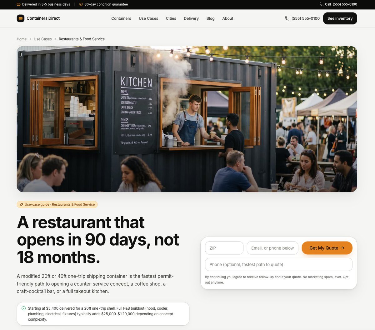 Containers_Ship's tweet photo. 🌶️ take: Shipping Containers Restaurant > Brick &amp; Mortar https://t.co/E0pX4vICPZ