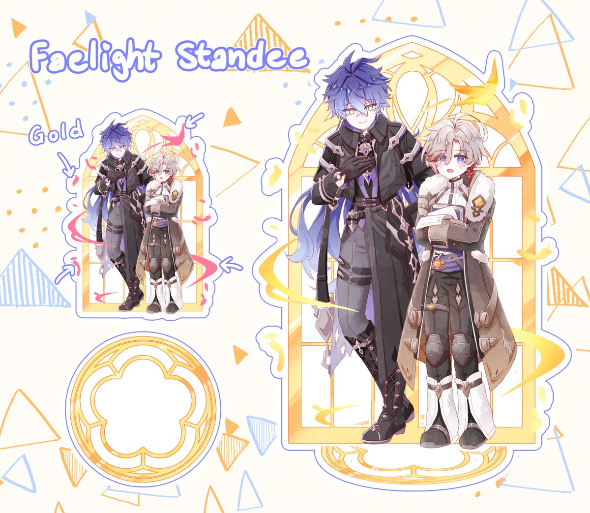 palettesarcade's tweet photo. Standee for my hyperfixation

#Faelight #Illuga #Flins https://t.co/hijF1Kt3Ut