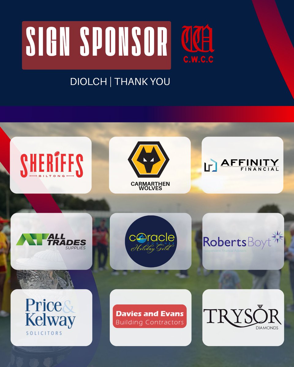 CarmarthenWands's tweet image. We’d like to say a huge thank you to all the incredible businesses and organisations who support Carmarthen Wanderers Cricket Club 🙌🏏
Thank you for being a part of the Wanderers family 💙 Please give them a follow

#ThankYou #CommunitySupport #CarmarthenWanderers #CricketClub
