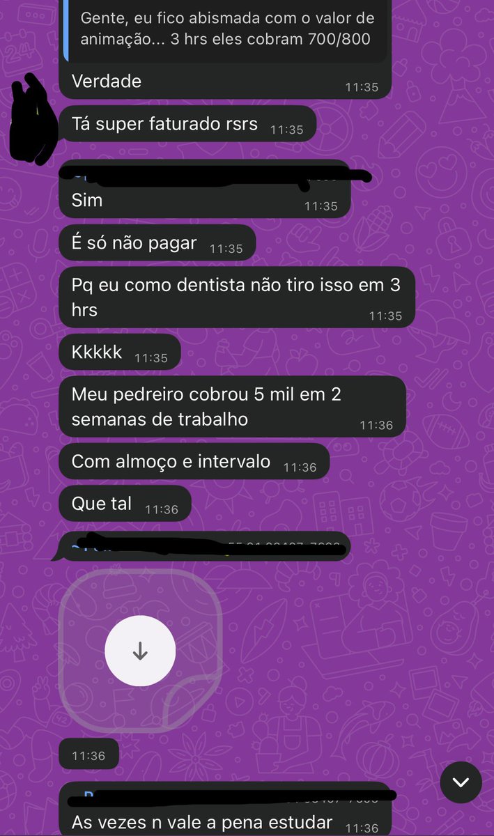 alinebarral's tweet photo. É estranho encontrar as pessoas e ser perguntada sobre a questão profissional! E tu que tens “estudo”/carreira acadêmica não estar no mercado ! É um questionamento difícil! Hj li sobre a comparação de valores de serviços e a pessoa falou! 👇🏻 https://t.co/Ld8pulJPnO