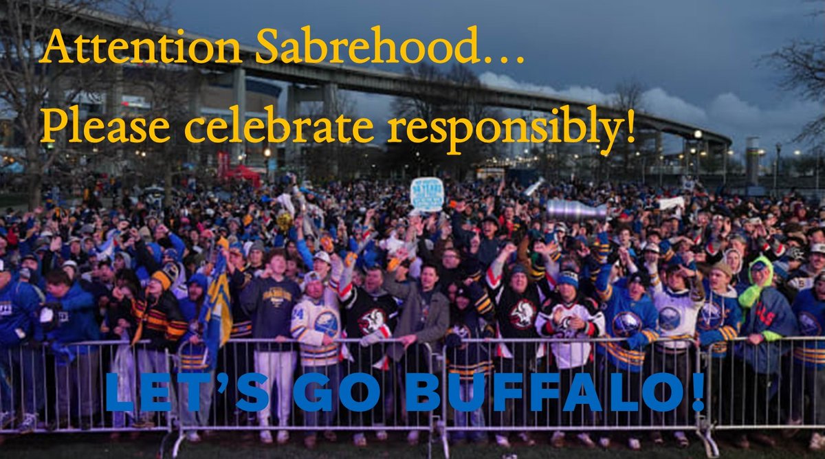 ErieCountyClerk's tweet image. 🚨Attention Sabres Fans🚨

Celebrate like a champ—but don’t take a major penalty for driving under the influence of alcohol or drugs. Plan a safe ride, call a friend, or use a rideshare‼️

Keep the night a victory both on and off the ice.🦬⚔️
#Sabrehood #LetsGoBuffalo #DriveSafe