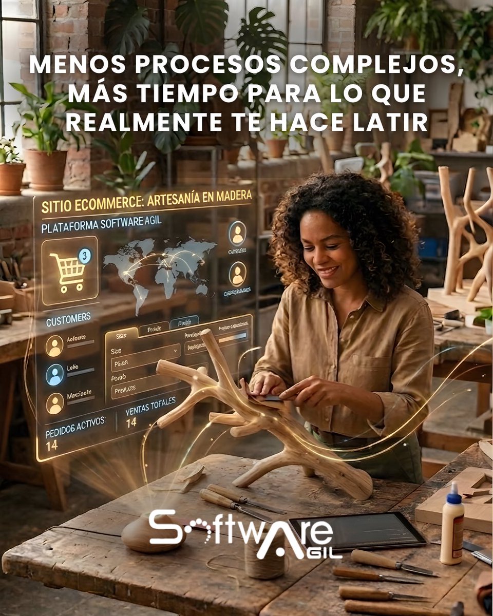 Software_Agil's tweet photo. ¿Más tiempo lijando o más tiempo facturando? ¡Las dos cosas son posibles! ⏱️🪵 

Software Agil te apoya con la tecnología para simplificar los temas  operativos, y puedas dedicar más tiempo a lo creativo y hacer crecer tu negocio

Descubre el equilibrio perfecto. 🤩 https://t.co/cNbcdFaodY