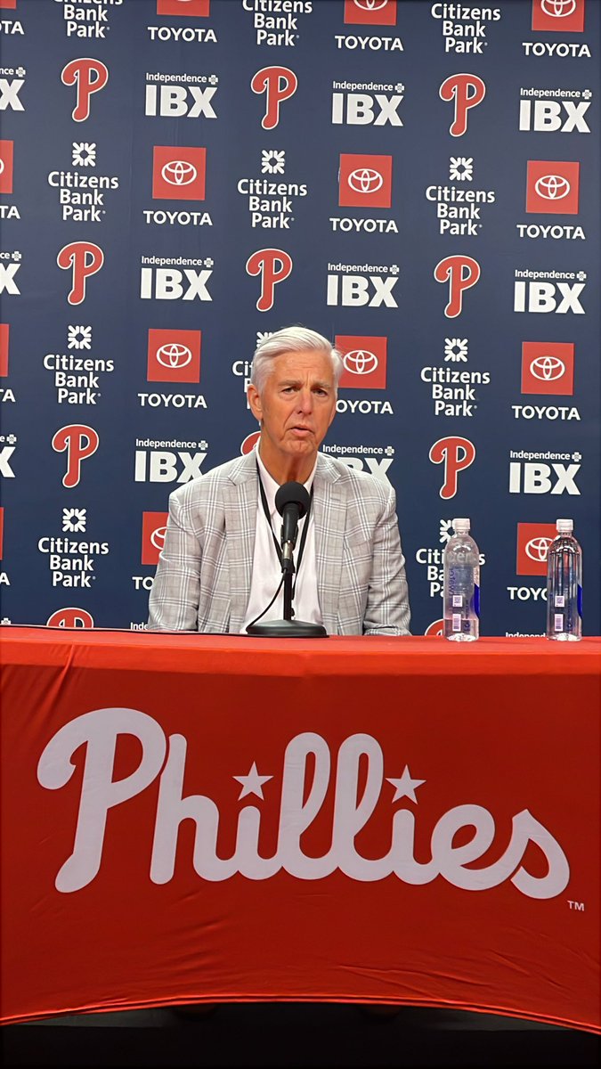 JeffKerrPHL's tweet image. Dave Dombrowski said he felt the #Phillies needed a new voice. 

Felt this time was the right time to move on from Rob Thomson. 

Thomson was offered a special assistant role.