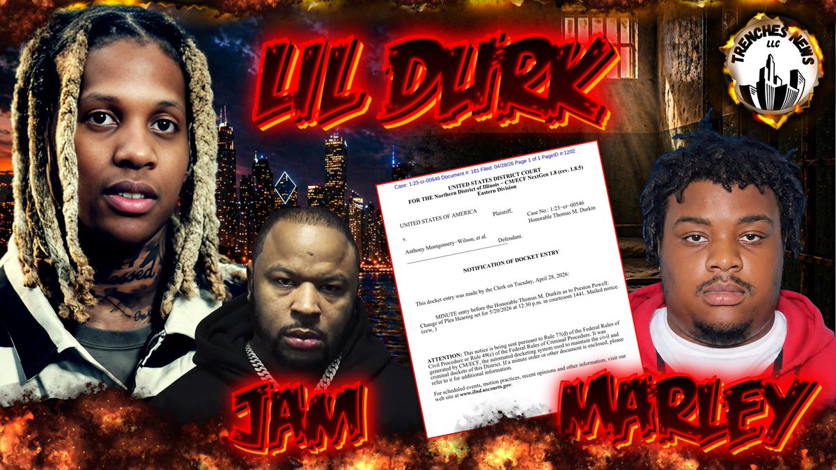 NeNe3837's tweet image. Lil Durk In Trouble Killers In Murder Pleas Guilty | OTF Jam Gets The La... youtu.be/s44iH79Ss7s?si… via @YouTube #chicago #trenches #otf #otfjam #lildurk #marley #crimenews #feds #paperwork #plea
