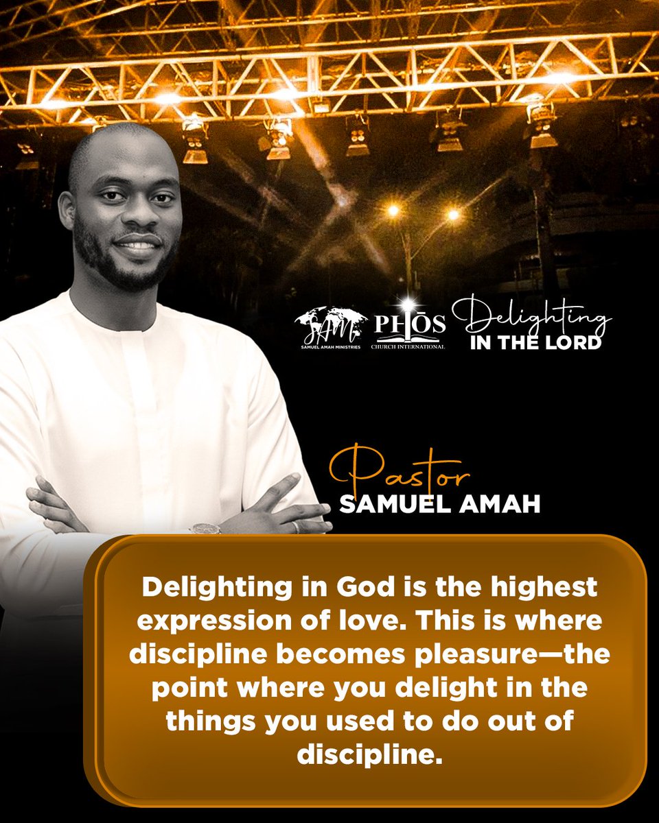 SA_Ministries's tweet image. THE STAGES OF LOVING GOD: DELIGHTING IN GOD
#SA_MINISTRIES #SAM