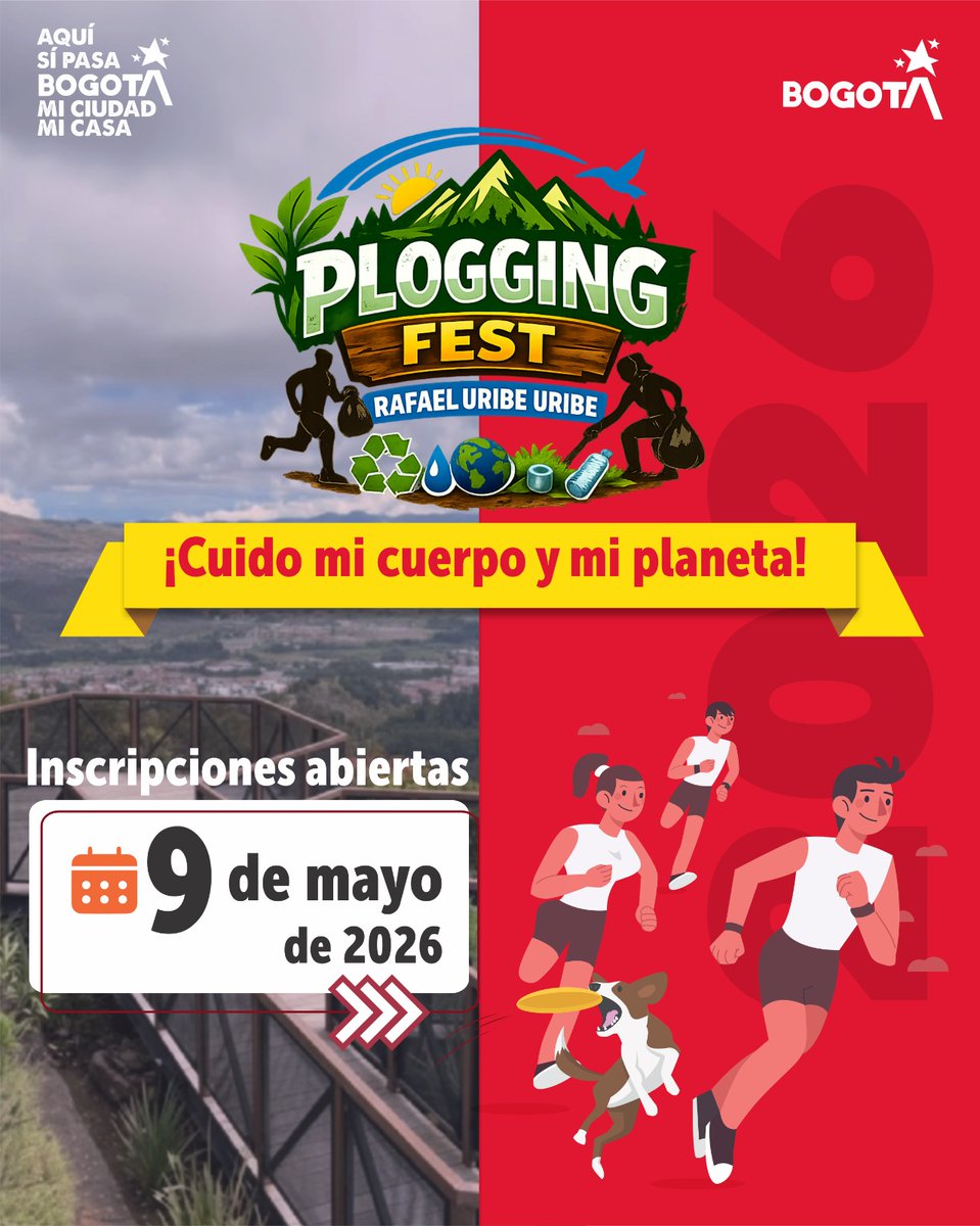 Meridiano20h's tweet photo. ¡Inscríbete y participa en nuestra jornada de Plogging! 🏃‍♂️♻️
(Actividad que combina el deporte con la recolección de residuos)
📍Lugar: Quebrada Chiguaza
📅 Fecha: 09 de mayo de 2026
⌚ Hora:09:00 am

Para más información ingresa al siguiente link ⬇️⬇️ :
https://t.co/Vmauz50Tkk https://t.co/dyVipTNY5P