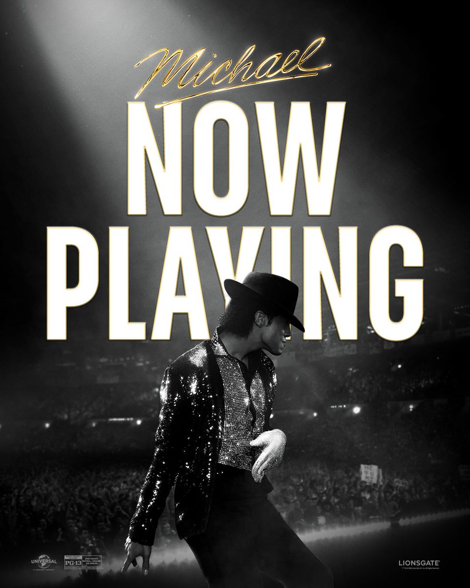 michaelmovie's tweet photo. Witness his rise. #MichaelMovie is NOW PLAYING in theaters &amp; IMAX – get tickets today: https://t.co/il8dZTPlsY https://t.co/Pg35zqpnSM