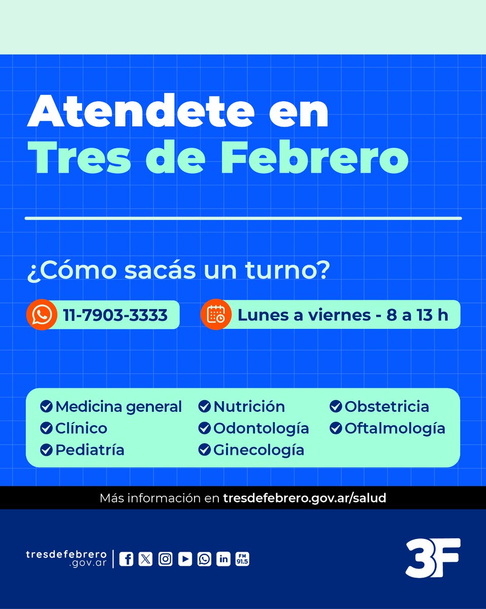 Municipalidad de Tres de Febrero tweet media