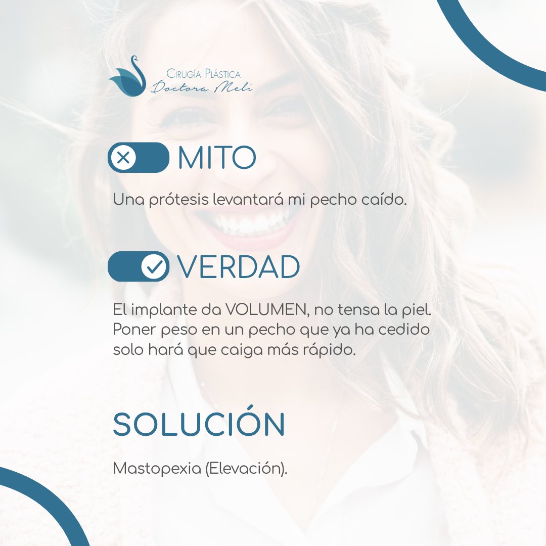 CPDoctoraMeli's tweet photo. "Doctora, tengo el pecho caído, y quiero ponerme prótesis". 

✅ Lo que tu cuerpo realmente necesita: Mastopexia.

📲 ¿Quieres que valoremos tu caso y veamos qué necesitas realmente? Reserva tu cita.

https://t.co/FTllRI5V1e https://t.co/fCRskR2u8w