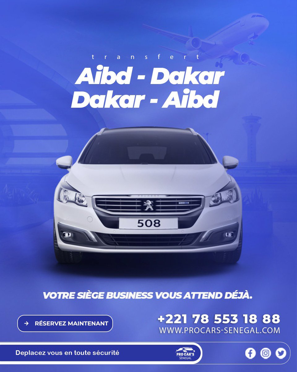 procars_senegal's tweet photo. Pro Car’s vous propose le Peugeot 508, une berline élégante et raffinée, idéale pour vos déplacements professionnels entre AIBD et Dakar.

Confort premium pour travailler ou vous détendre

📞 +221 78 553 18 88
🌐 https://t.co/lsQ6t4yHFZ

#vtcdakar #sénégal #dakar2026 #kebetu https://t.co/zsBvqSOS6e