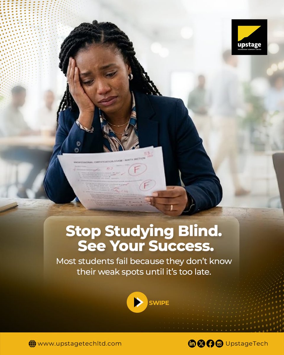 UpstageTe's tweet image. Stop studying harder. Study smarter.

Blind prep leads to guesswork. Real progress comes from clarity knowing what you’ve mastered and what needs work.

It’s time to stop studying blind. 

#EdTech #SmartLearning #StudentSuccess