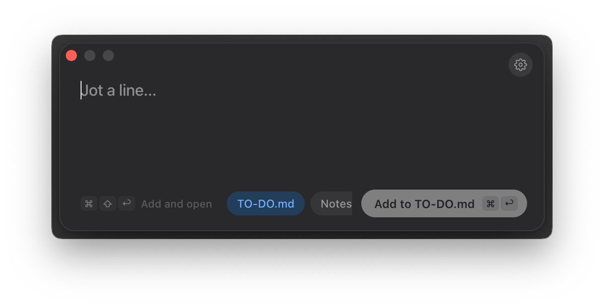 _manoaw's tweet photo. Building Quickie, the fastest way to add notes, to-dos, ... directly to your obsidian for example. https://t.co/u6kYZwOpeK