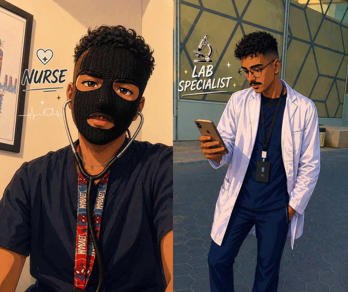 Oze443's tweet photo. قالوا لي ركز على تخصص واحد بس أنا قررت أكون الصورة الكاملة 😬🦠💉" https://t.co/vJuaGgKPaO