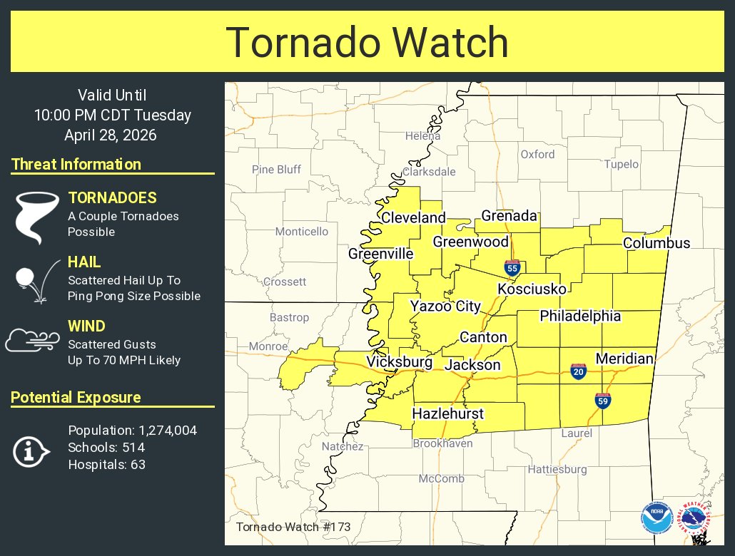 NWS Tornado tweet media