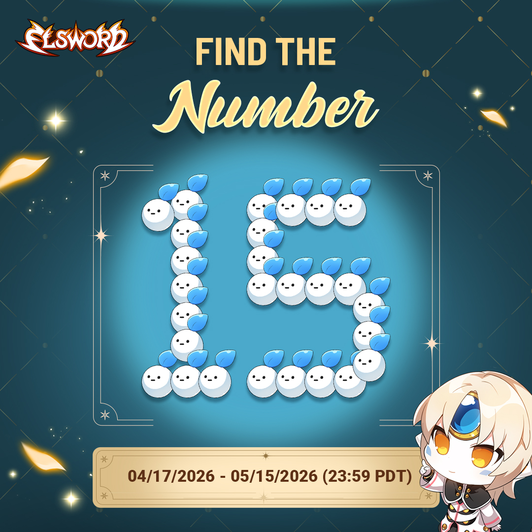 Elsword's tweet image. In any way and any form, find the number 15!

You have until the 15th to send in your 15!

#Elsword #Anniversary #Event