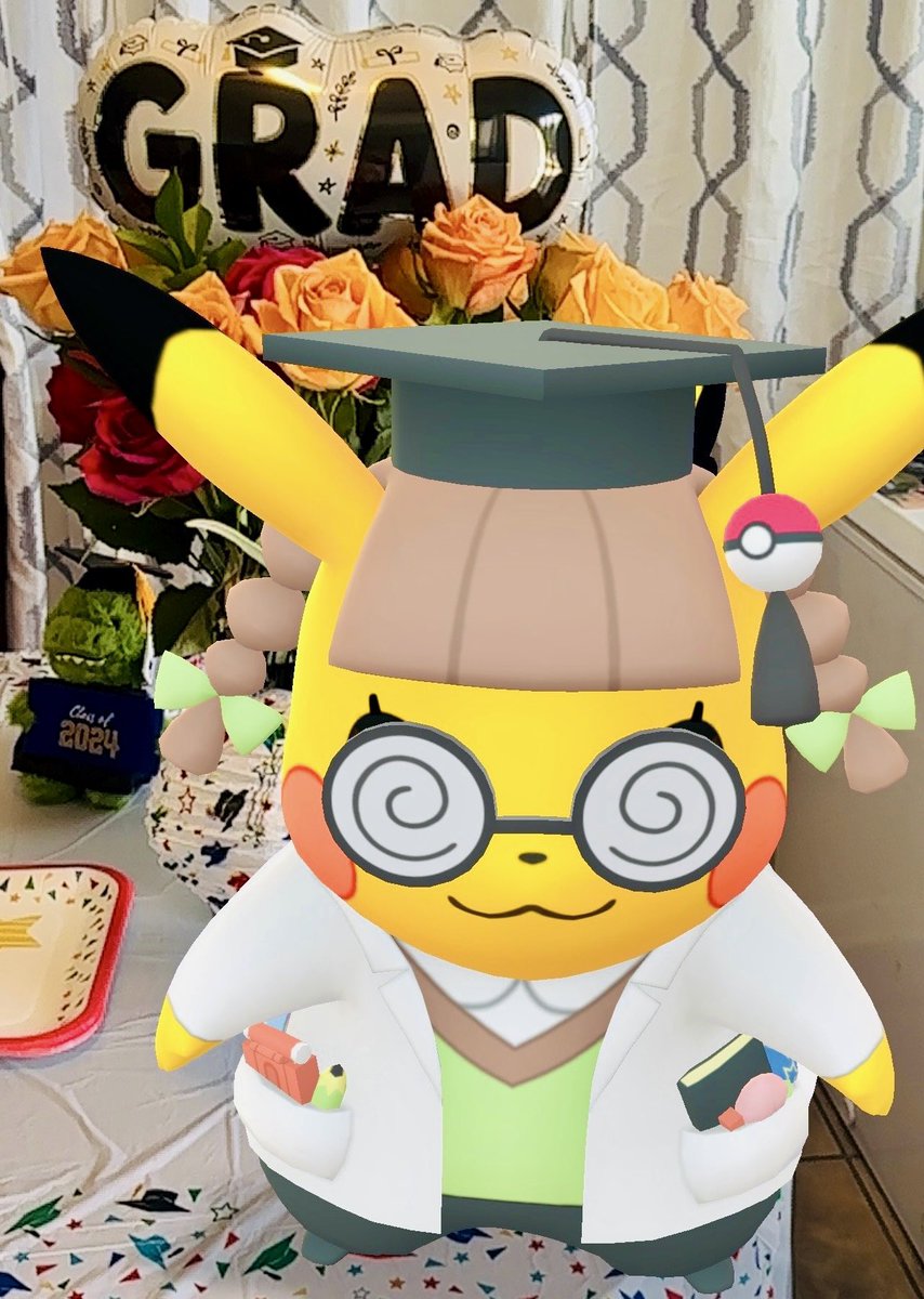 FurrFurr09's tweet photo. My brother &amp; I grew up with Pokemon. It has been with us through good &amp; bad. Our lives went varied directions over time but Pokemon has always been our connector. We have played PoGo consistently since launch.💗❤️ Here’s a graduation photo! #GOMemories #Sweepstakes @PokemonGoApp https://t.co/IYikbDyHW7