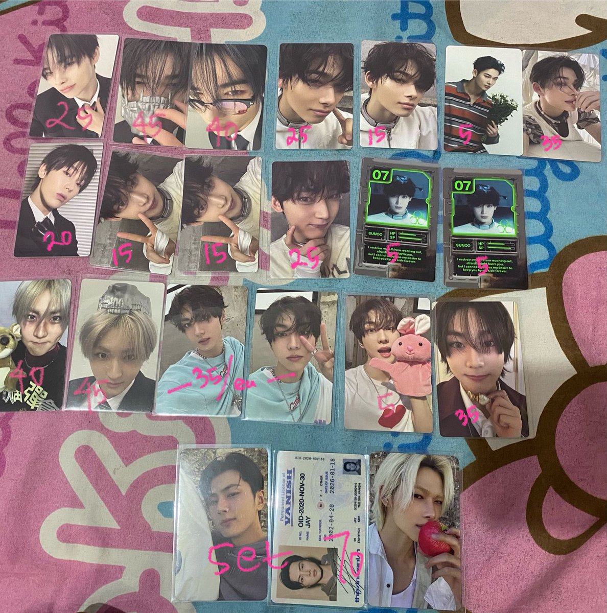lovrejayke's tweet photo. #ensell help rt🤍
edisi clereance
#wts aab enhypen mostly jake

‼️ TAKE ALL ONLY (2,7 jt) ‼️ 93pcs
✅good con, vidcon only for serious buyer
📍dom jateng
harga jgn dijadikan patokan (hanya referensi)

boleh di sharing ke GO kalian barangkali berkenan🫰🏻 https://t.co/WabPJiBdnV