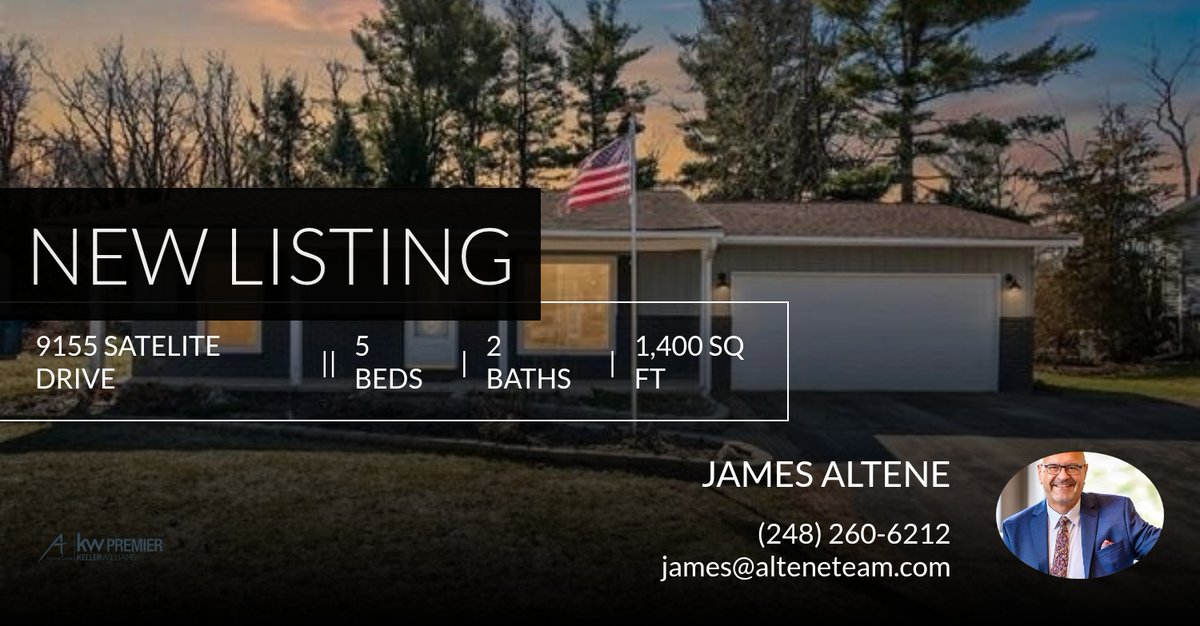 JamesAltene's tweet photo. 📍 New Listing 📍 Take a look at this fantastic new property that just hit the market located at 9155 Satelite Drive in White Lake Twp. Reach out here or at (248) 260-6212 for more information https://t.co/ohctl6uxK4 https://t.co/lO9NlMjTuF
