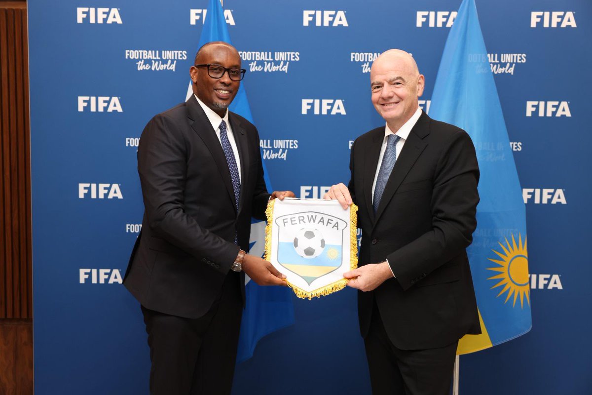 FERWAFA's tweet image. FERWAFA President Fabrice SHEMA leads Rwanda’s delegation to the 76th FIFA Congress in Vancouver, Canada. He is accompanied by 1st VP Claudine GASARABWE &amp;amp; GS Bonnie MUGABE

Rwanda among 211 Member Associations who will meet to take decisions shaping the future of world football.