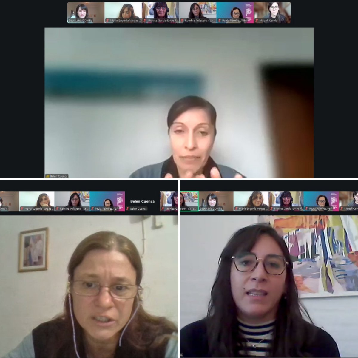 cohife1's tweet photo. Reunión de la Comisión de Género y Agua de #Cohife. Se compartieron experiencias sobre conversatorios, programas y capacitaciones provinciales con perspectiva de género, y se avanzó en una propuesta orientada a visibilizar el rol de las mujeres en la gestión hídrica. https://t.co/eij7E6qAEs