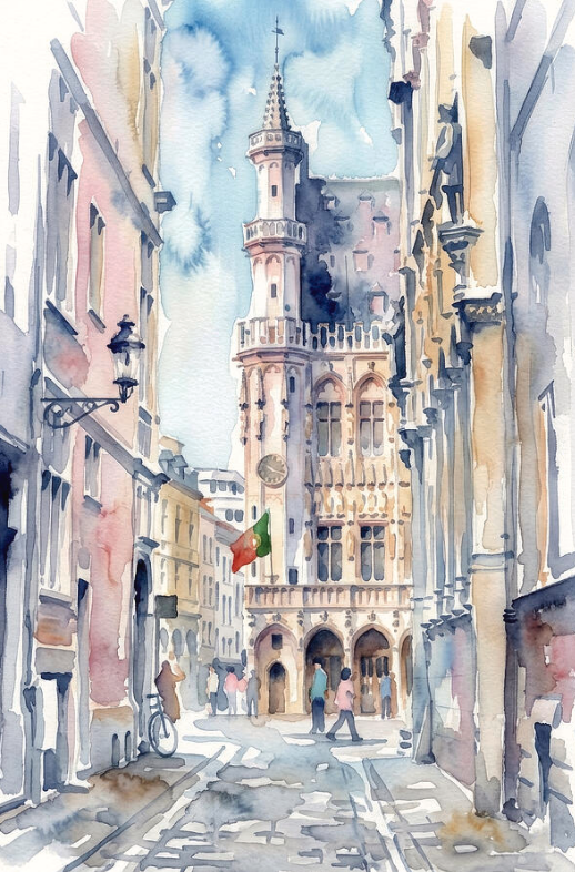 angelicaio81153's tweet image. Contemporary artists - watercolor masters 

Brussels City Hall 

Marian Voicu Art , Romanian artist , painter 
Watercolor Architectural Painting 
#artwork #watercolor #painting