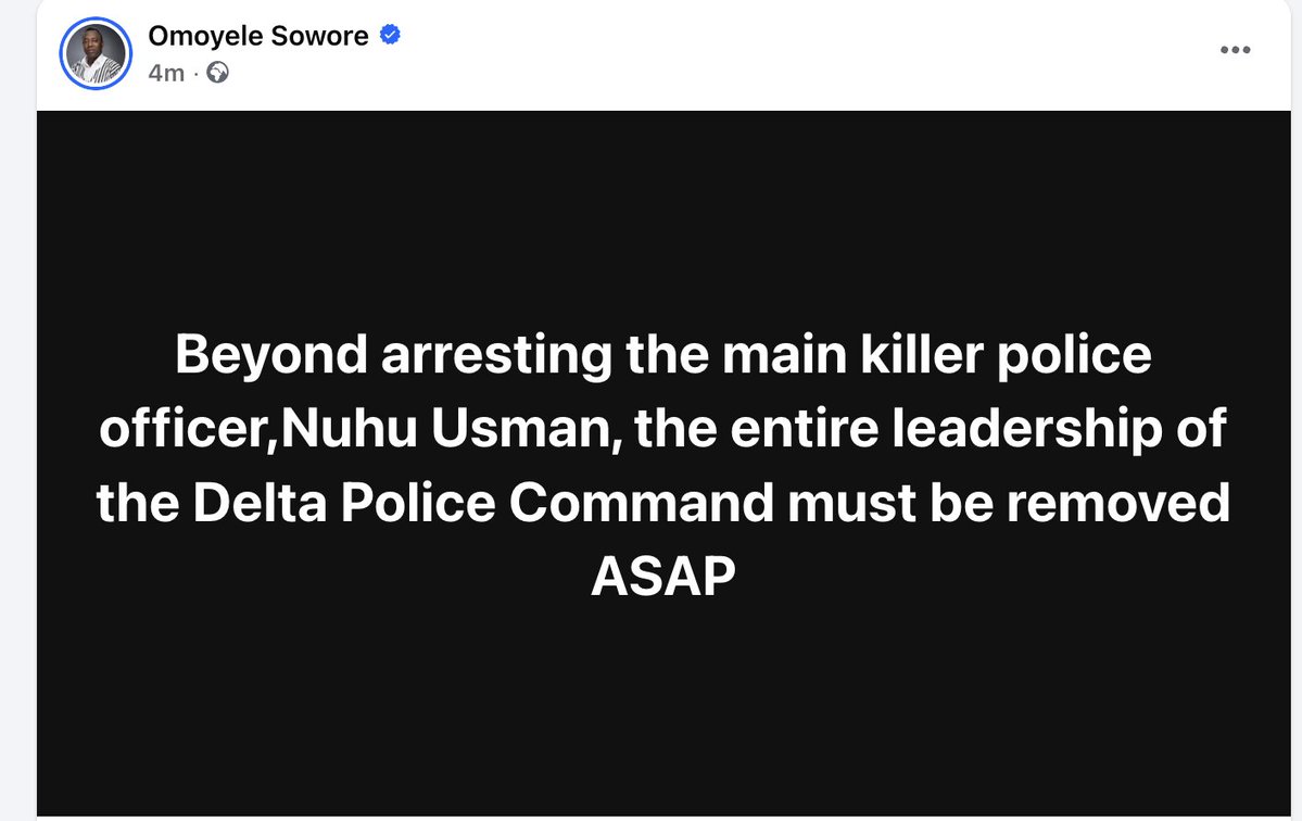 Omoyele Sowore tweet media