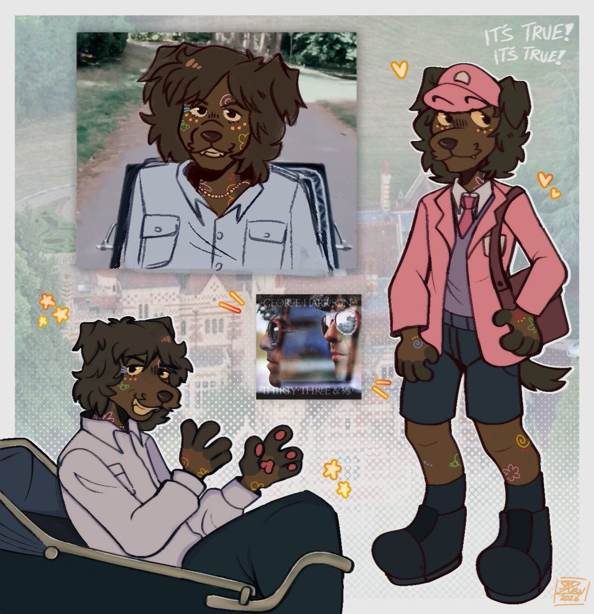 SaturnzQuark's tweet image. Crackerbox Palace! 🌺
#georgeharrison #furry #anthro