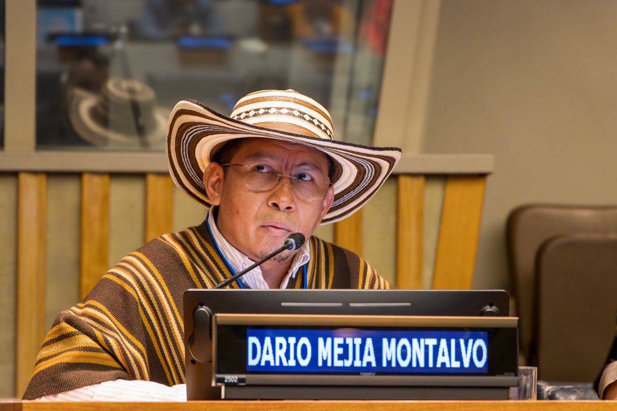 filac_'s tweet photo. En Nueva York, en el marco del 25º período de sesiones del Foro Permanente de las Naciones Unidas para las Cuestiones Indígenas, se sostuvo un dialogo sobre la necesidad de transformar los mecanismos de financiamiento global para garantizar el ejercicio efectivo de los Derechos de los Pueblos Indígenas.

El Secretario Técnico del Fondo para el Desarrollo de los Pueblos Indígenas de América Latina y el Caribe - FILAC, Darío Mejía Montalvo, subrayó que el desafío no radica únicamente en la disponibilidad de recursos, sino en su pertinencia, accesibilidad y alineación con las realidades y prioridades de los Pueblos Indígenas.

Durante el diálogo, se evidenció que el acceso al financiamiento continúa siendo limitado y fragmentado, y que los actuales criterios de asignación restringen la participación directa de los Pueblos Indígenas en la gestión de recursos. 

Asimismo, se resaltó la persistencia de una brecha estructural derivada del escaso reconocimiento de sus sistemas económicos propios dentro de los marcos formales.

En este contexto, se enfatizó la importancia de promover mecanismos de financiamiento directo, fortalecer la participación en la toma de decisiones y asegurar la alineación con la Declaración de las Naciones Unidas sobre los Derechos de los Pueblos Indígenas.

Nota: https://t.co/csDxFherDf