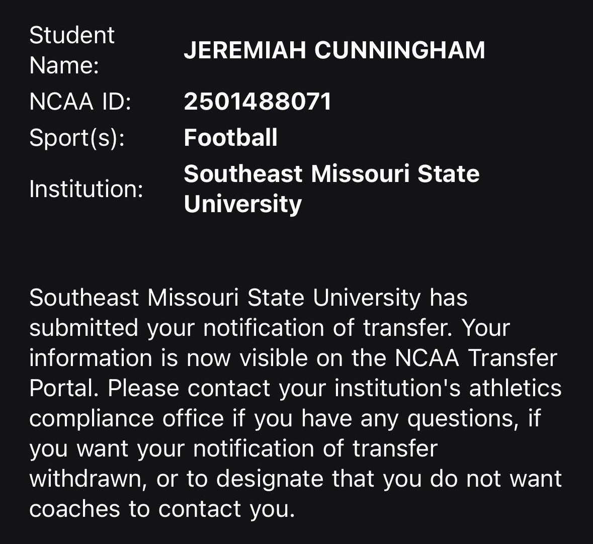 Jeremiah Cunningham tweet media