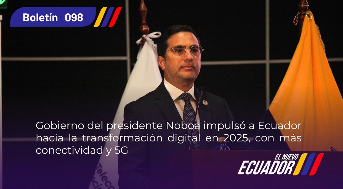 Ministerio de Telecomunicaciones Ecuador 🇪🇨 tweet media