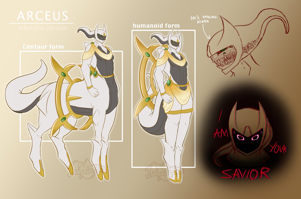 inkyrains's tweet image. happy belated arceus day In think LMAO
Have this arceus I drew some time ago

#arceus #pokemon