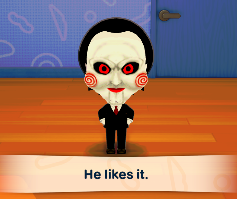 he7aven's tweet photo. smol jigsaw in tomodachi life >:)

#tomodachilife #jigsaw #saw https://t.co/aqwkYOYsZY