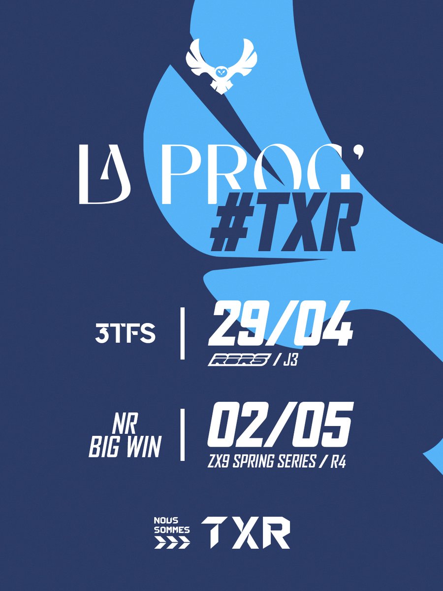 TeamTXR_'s tweet photo. La prog' de la semaine la team👊 https://t.co/lJaLZQkbGt