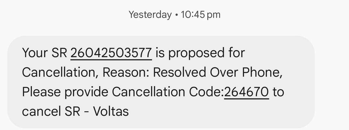 CASKG2's tweet photo. @cromaretail See how you people tourturing the consumer @myvoltas @TataCompanies @jagograhakjago without resolution cancelatn done @PMOIndia https://t.co/TKB3juz712