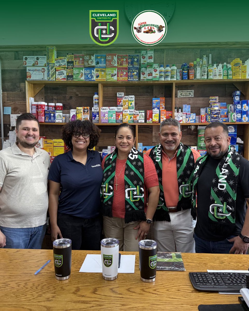 ClevelandUtdFC's tweet photo. New partnership
We're proud to partner with Súper Carnicerías Loa and to have Ricardo Larios part of this journey, kicking things off with the coin toss this past Saturday.
Cleveland is building something special, together. #SamosCUFC #WeAreCUFC https://t.co/3cNbiWCbuD