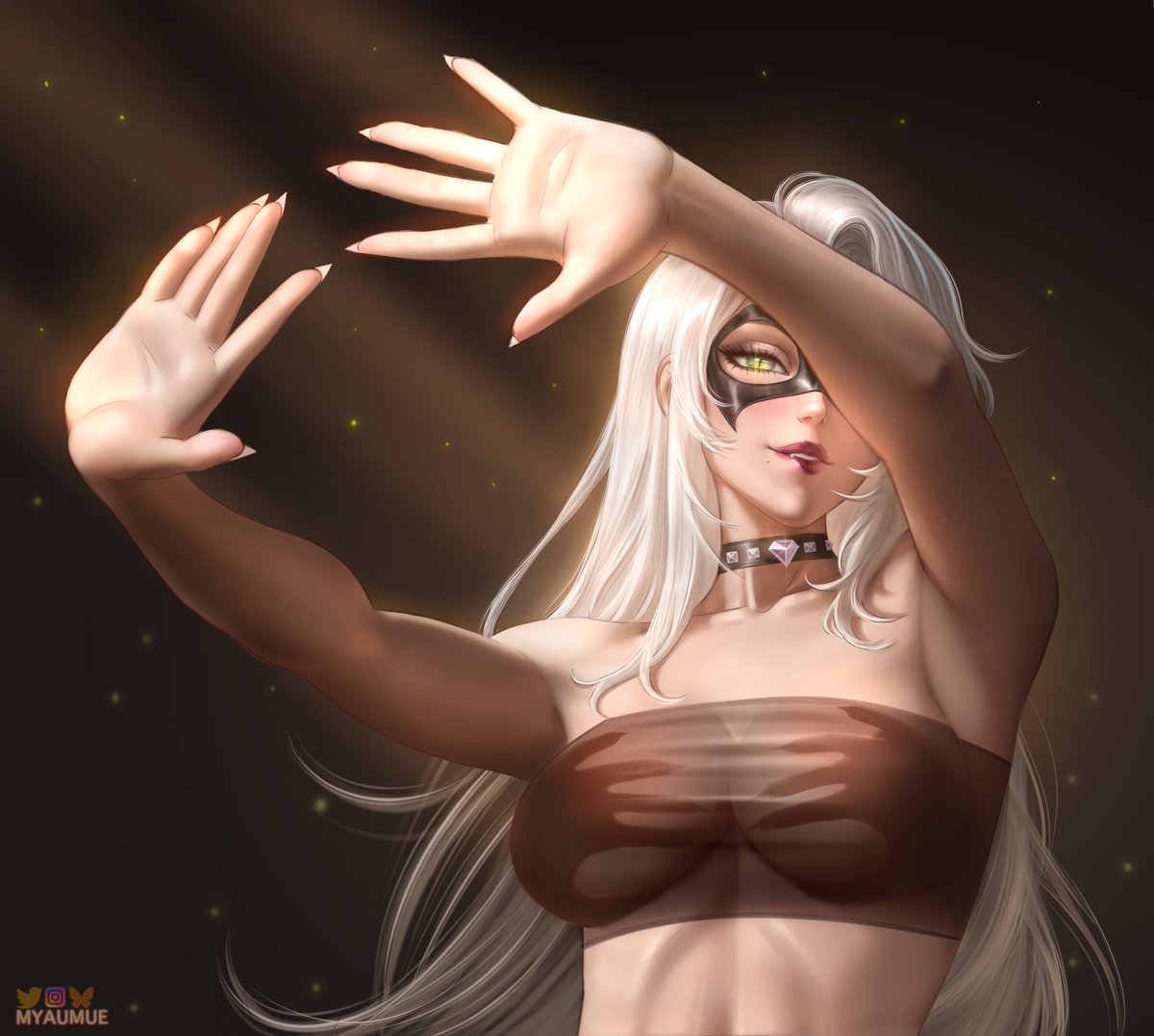 MYAUMUE 🌸 SHY (simple render cmm open, YCH open) tweet media