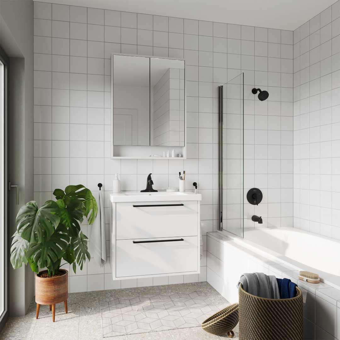 PfisterFaucets's tweet image. Complete your bathroom with the bold curves and transitional style of the Framework Series tub &amp;amp; shower trim available in Polished Chrome, Brushed Nickel, and Matte Black.

Which finish fits your style?

#FrameworkSeries #BathroomLuxury #ModernDesign #HomeStyle