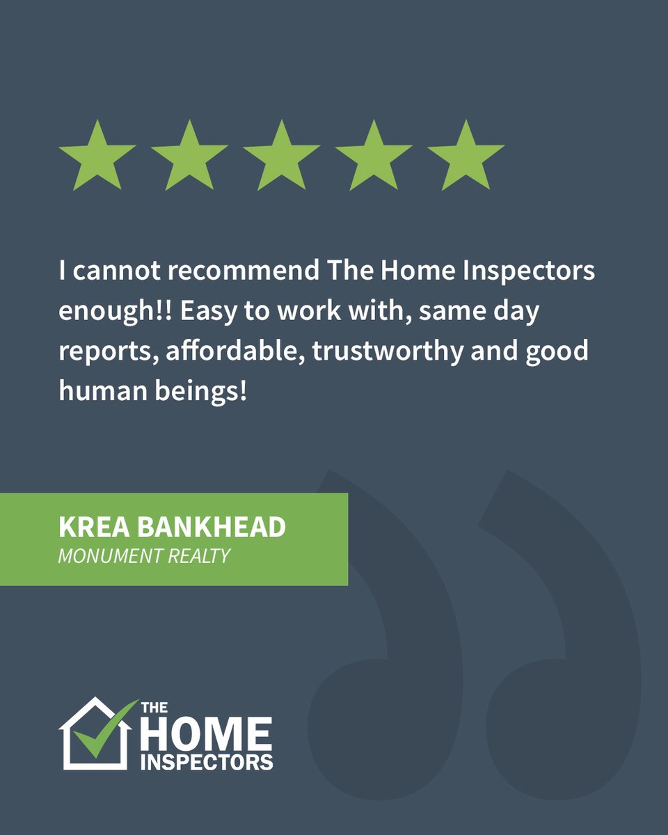 thidfw's tweet photo. ⭐️⭐️⭐️⭐️⭐️
Thanks Krea for the kind words! We love hearing this kind of feedback from our Realtor partners and clients! 

Ready to schedule an inspection?
Book online today at: https://t.co/8I9HUR44OY https://t.co/Utt7kwaNPp