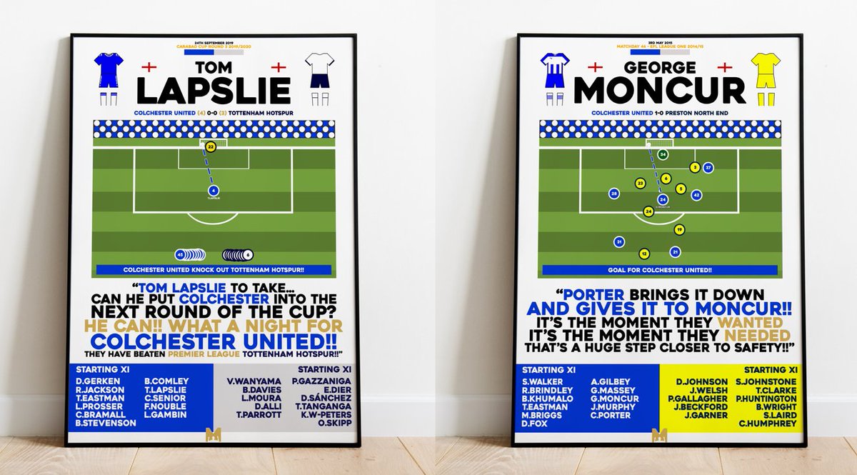🔵⚪️🎁 | U’s PRINT GIVEAWAY | 🎁🔵⚪️

🤝 We’ve teamed up with <a href="/MezzalaDesigns/">𝗠𝗲𝘇𝘇𝗮𝗹𝗮</a> to giveaway a Framed Print of any Colchester United Item on their site!

How to enter:

🔄RT this post 
✅Follow <a href="/OfficialUpTheUs/">Up The U's</a> &amp; <a href="/MezzalaDesigns/">𝗠𝗲𝘇𝘇𝗮𝗹𝗮</a> 

#ColU | #WeAreUnited