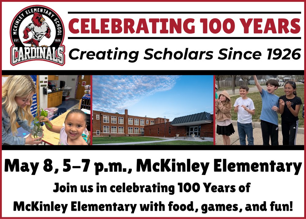 EnidSchools's tweet photo. McKinley Elementary 100 Year Celebration Slated for May 8 https://t.co/VXQ2XEFlOv https://t.co/iQPaq9IIve