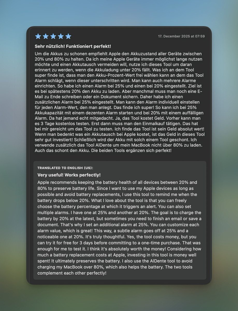 Juicy Battery App tweet media
