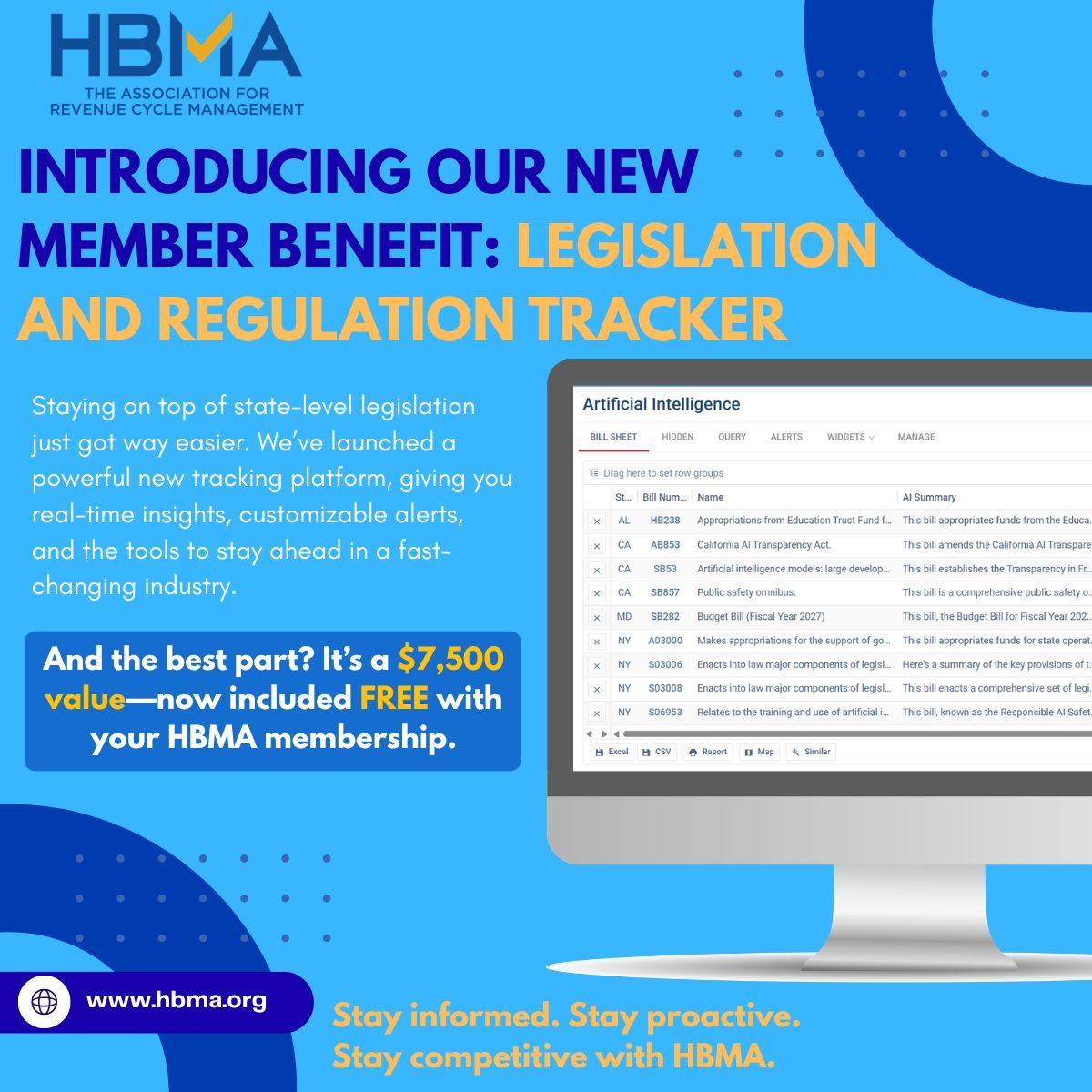 HBMABusiness's tweet image. HBMA members now have access to a powerful new tool designed to keep you informed, proactive, and ahead of the curve—all at no extra cost for all HBMA members.

🎥 Live demo May 6 
⏰ 9am PT | 12pm ET

👉 Save your spot: buff.ly/oXzpyza 

#HBMA #RCM #HealthcareCompliance