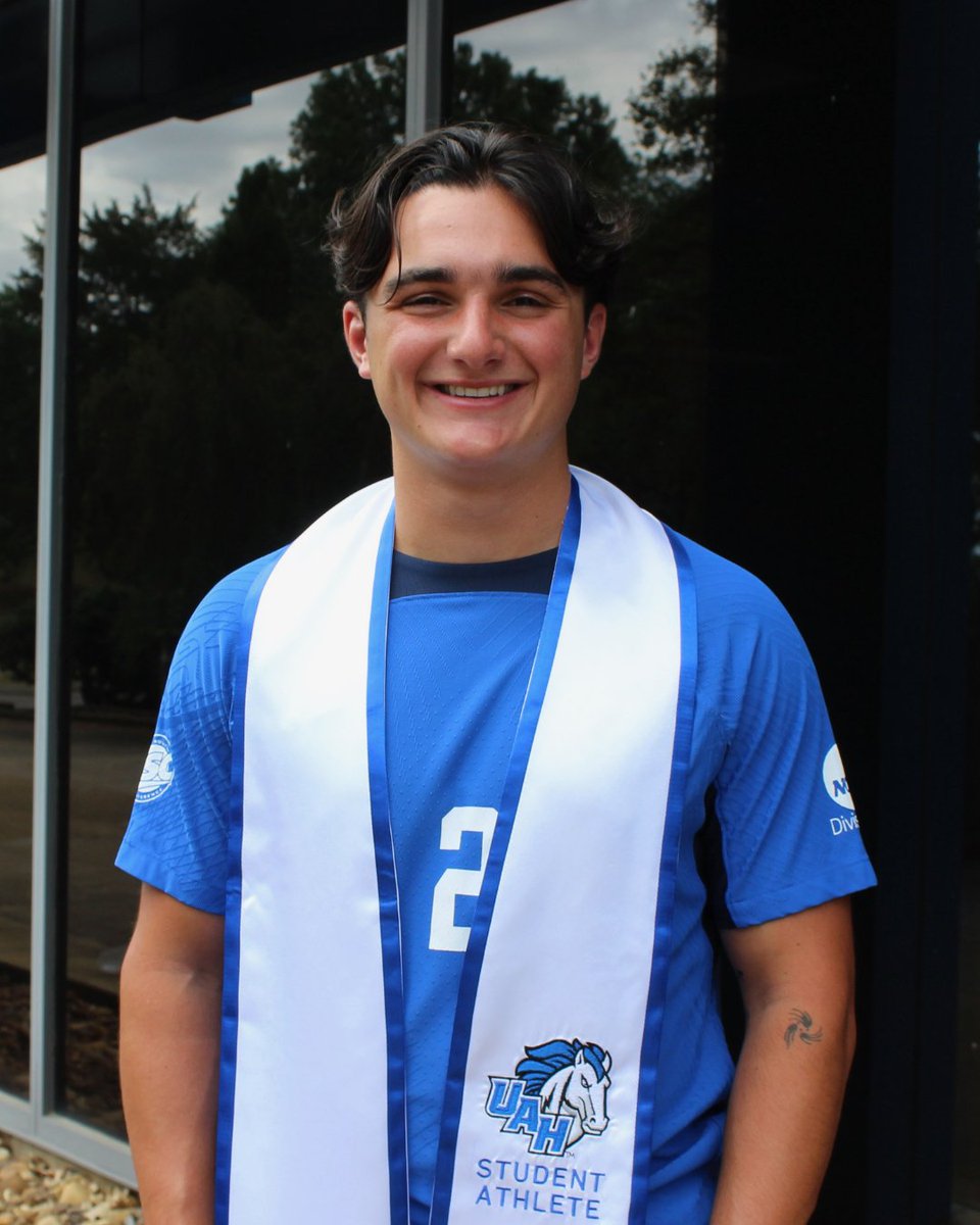 UAHuntsville's tweet photo. From Blackpool, England to the Rocket City!🚀⚽️ Angello Karadzhinov found more than a team at UAH, he found a home.

Read Angello's full Commencement Profile here👉 https://t.co/iinmZOOcif https://t.co/9Wlg1ZMSaa