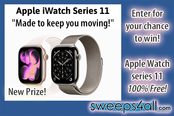 SweepsForAll's tweet photo. 🍎It could be just the motivation you need to get moving!🏃‍♂️‍➡️
⌚Enter to #win an Apple Watch 11 series 100% Free!🏆

🎁Give Yourself the Gift of Free Entries Today:
https://t.co/wLfsRmR89t https://t.co/1bQRsHszFl