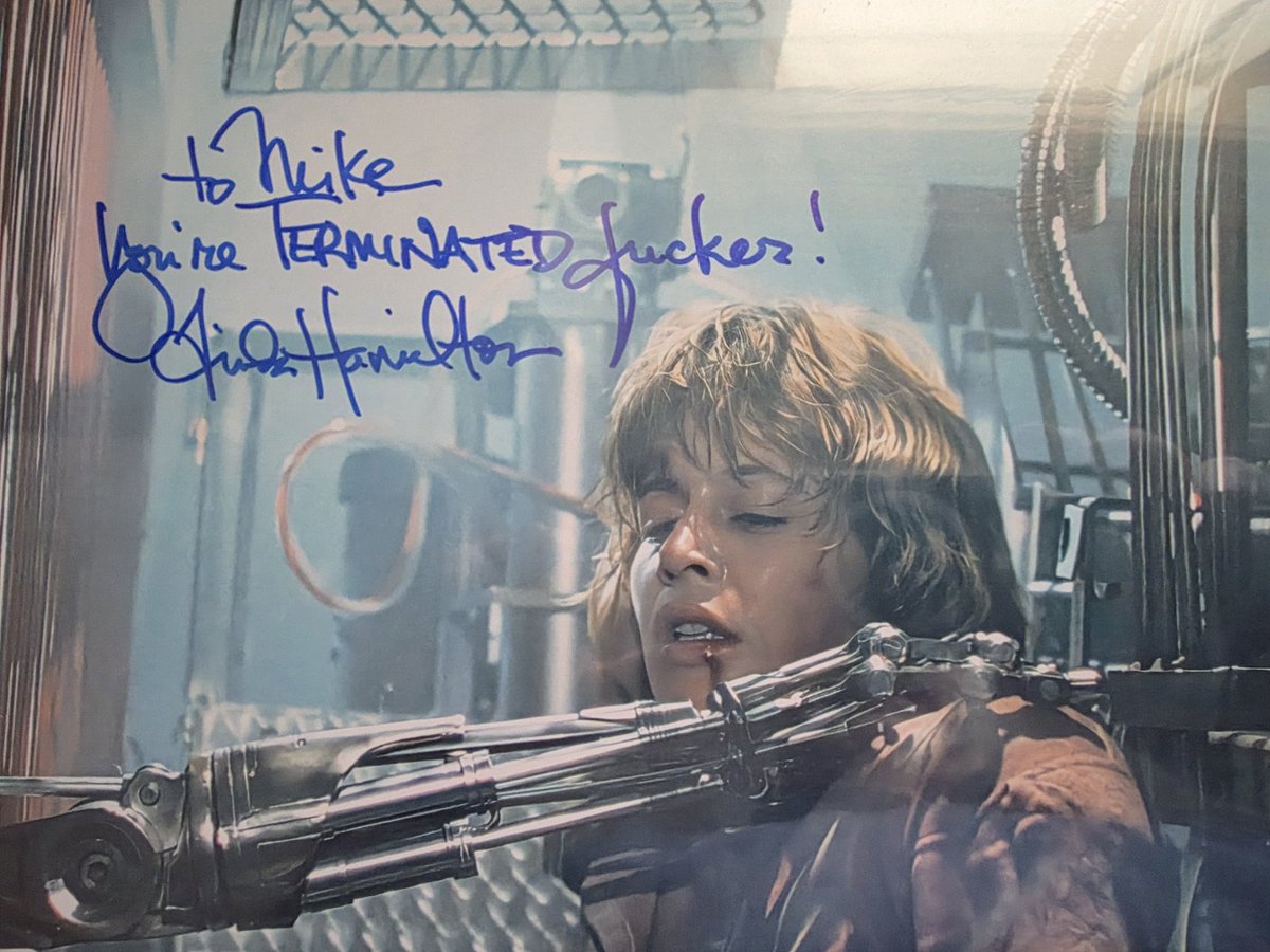 I want to thank the one and only Linda Hamilton and <a href="/DarkParlorOrigs/">Dark Parlor Originals</a> for quite possibly the most badass autograph ever!