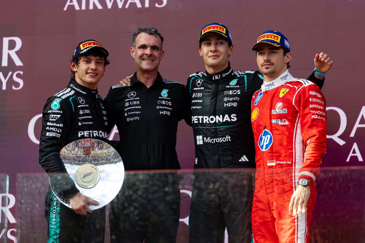 Only 3 drivers have finished in the top 5 in every race this season ...

• Kimi Antonelli (Mercedes)
• George Russell (Mercedes)
• Charles Leclerc (Ferrari)

Leclerc always finds a way into these conversations.
