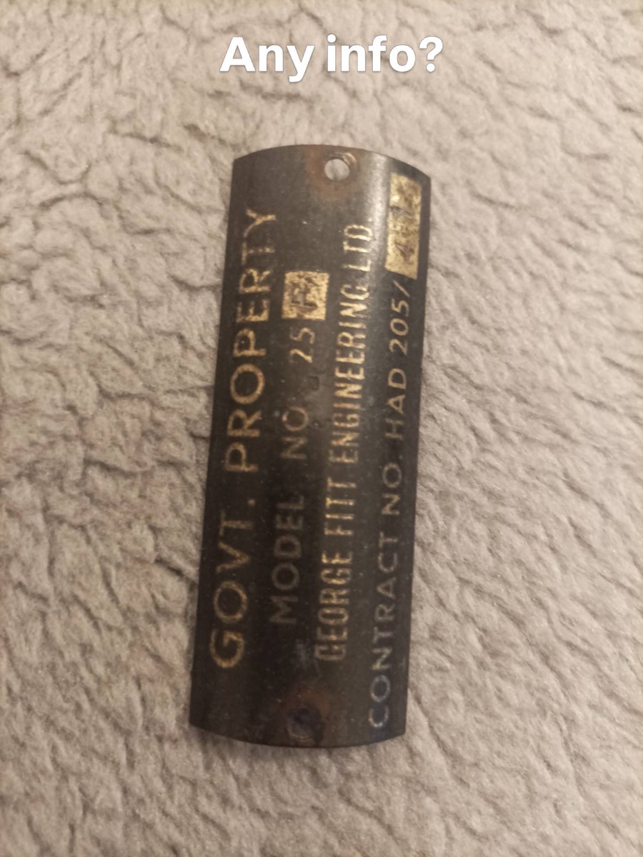 Auto_Lass's tweet image. Can anyone help with any info on this please ? 
This plate has come off a tricycle that my pal has restored &amp;amp; we are hoping to find out some information / history of its roots. 
Any info would be appreciated. 
#tricycle #vintagestyle #government #history