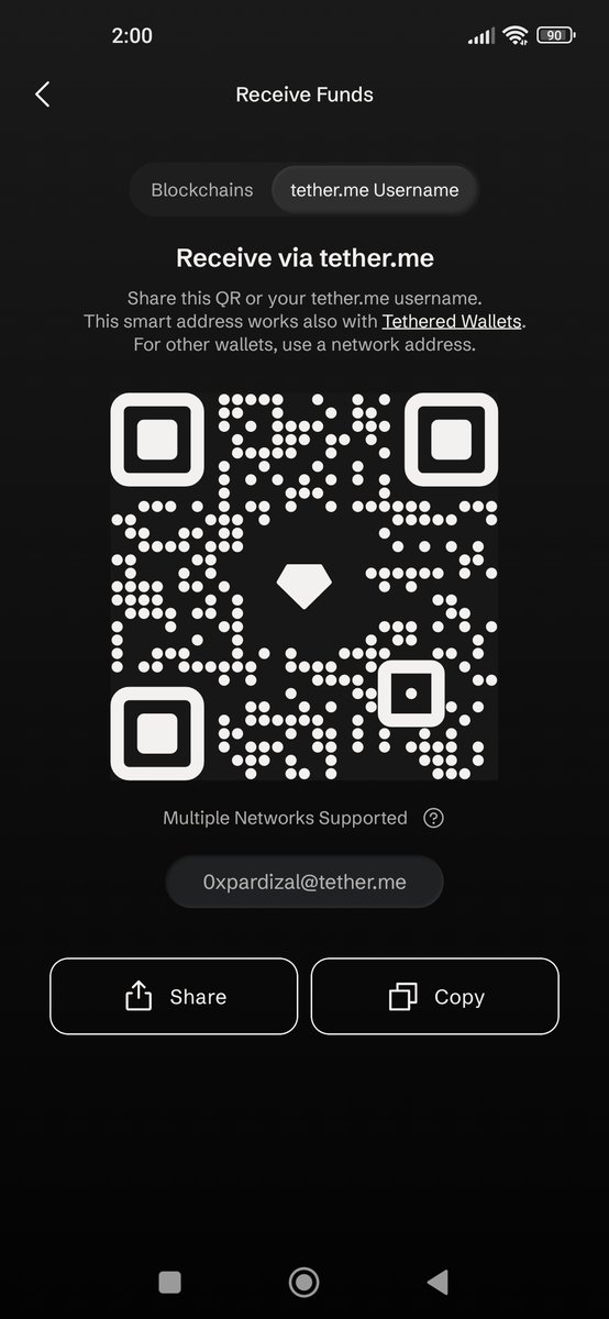 pardizal1's tweet photo. @tetherwallet @btc @tether 0xpardizal@tether.me @btc https://t.co/nhZT7zOzyK